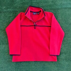 Vintage Men's‎ Bugle Boy Snow fleece Quarter zip Size Large